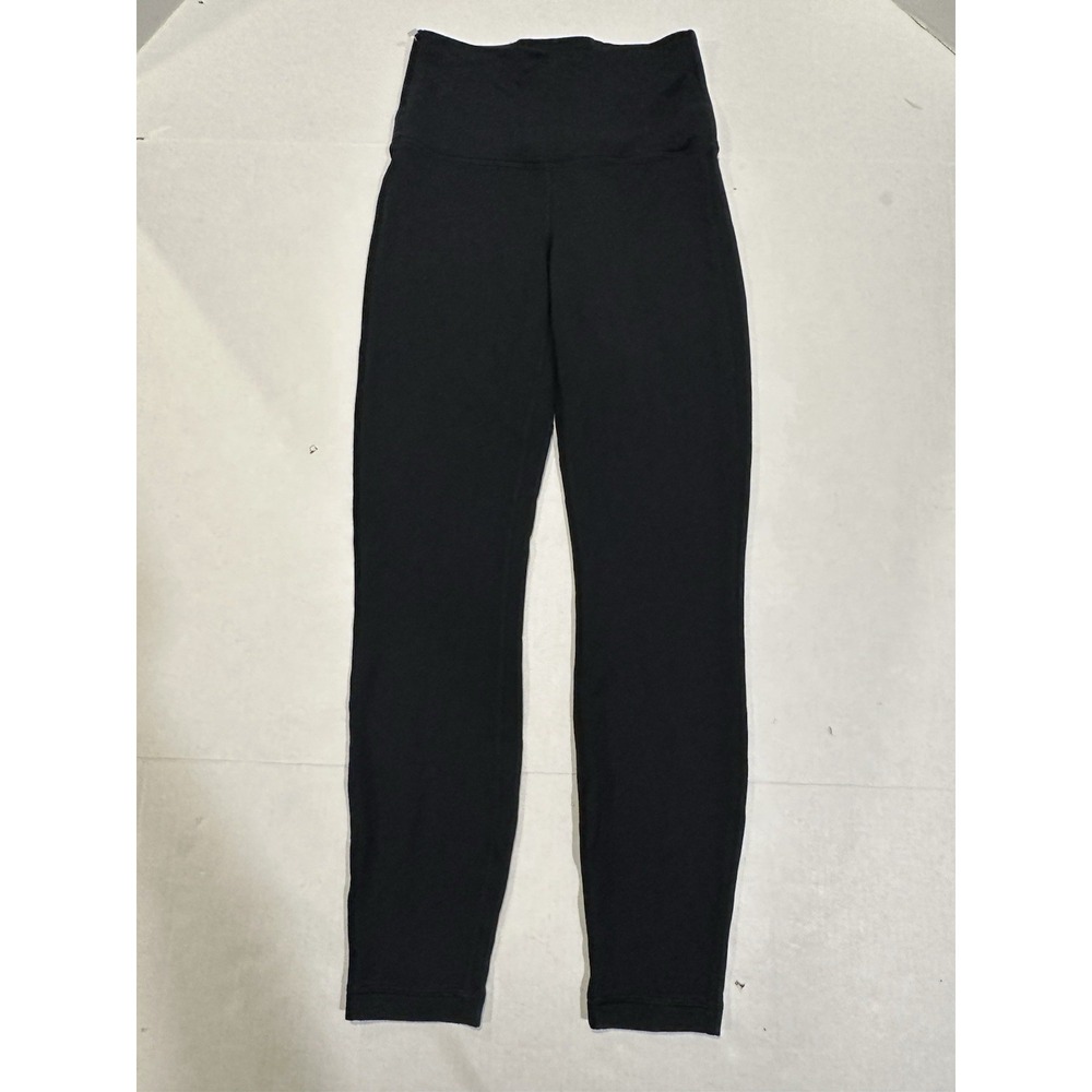 Lululemon High Rise Leggings Sweatpants Athletic Leisure Yoga Black Size 4